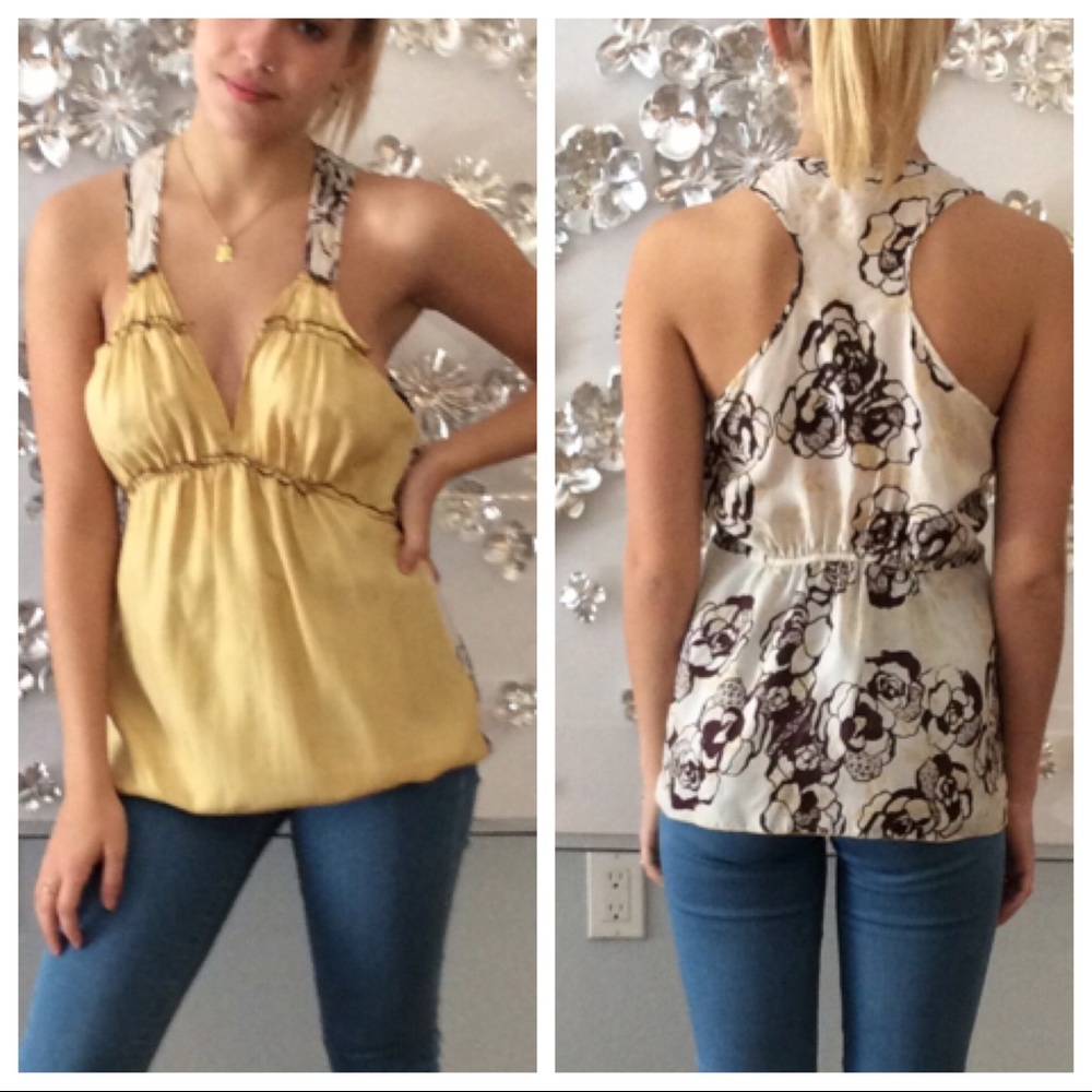 Tea and Honey silk sleeveless top size Small